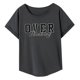 thumbnail image 5 of Camiseta para mujer con cuello redondo, camiseta básica de recuerdo clásico, camiseta de manga corta para vacaciones en la playa L, 5 of 8