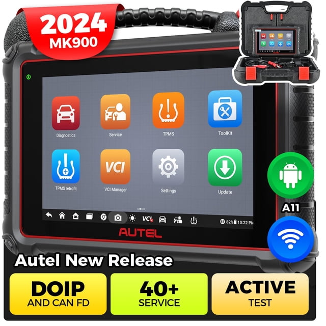 Escáner Autel MaxiCom MK900 2024 OBD II Tool, impresión WiFi de 8 pulgadas