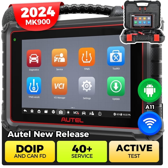 Escáner Autel MaxiCom MK900 2024 OBD II Tool, impresión WiFi de 8 pulgadas