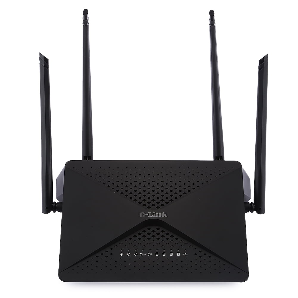 High-speed 1200Mbps Wireless Dual Band Router - BLACK - Walmart.com