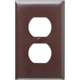 thumbnail image 1 of TP8CC25 1 Plaque Murale Duplex, 1 Gang, Marron, 1 of 1