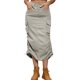 thumbnail image 5 of Falda tipo cargo con cierre de cremallera falda holgada informal para mujer traje diario en forma de H con botones, 5 of 9