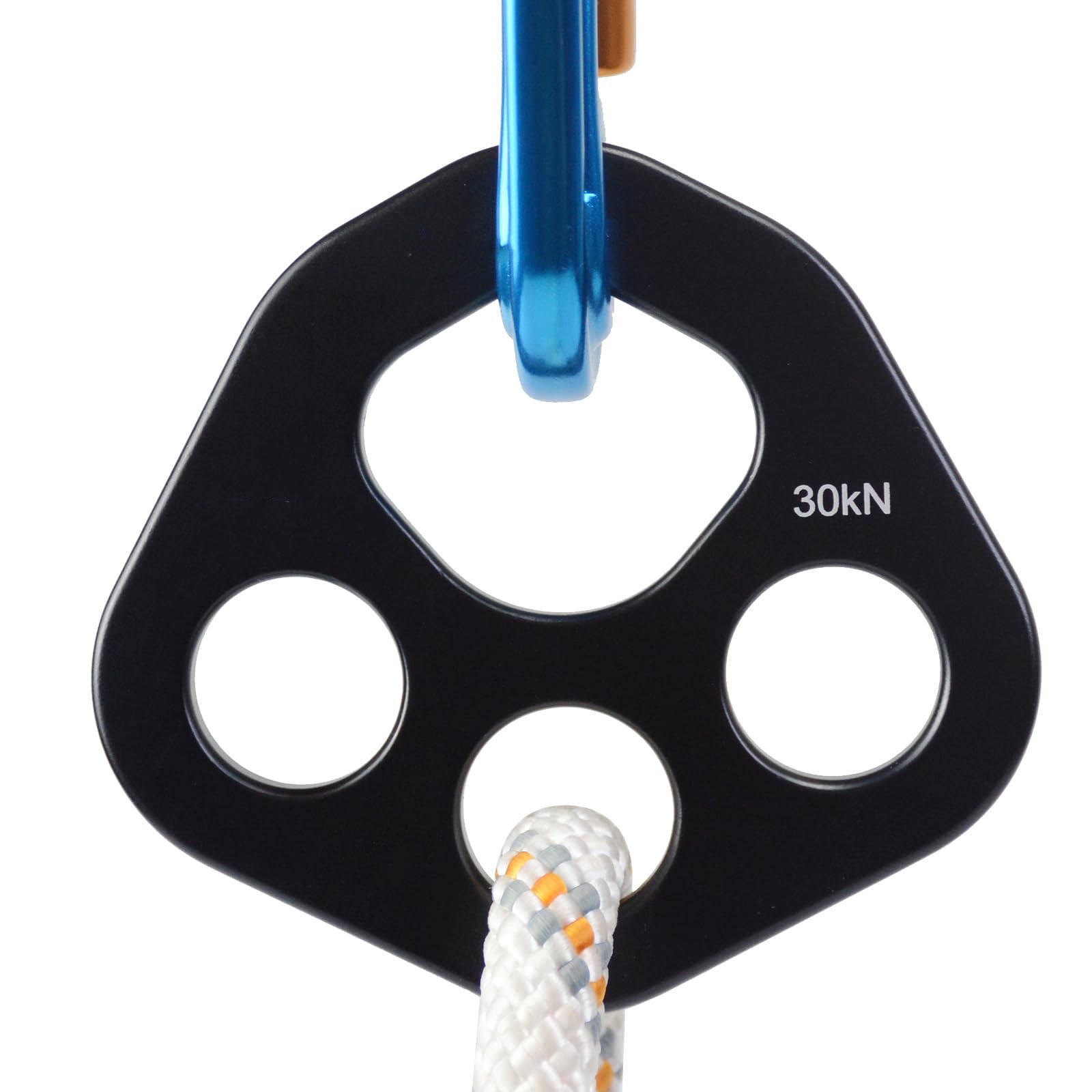 30 KN Rigging Plate, Force Divider Plate Bear, Anchor Multipliers Connector Gear for Yoga Hammock Descender Rock Climbing