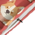 thumbnail image 4 of 3 Pcs Soft Bedding Set, Includes 1 Duvet Cover with Zipper And 2 Pillow,Shams Cartoon Cute Dog King(102"×90"), 4 of 8