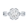 thumbnail image 4 of Rosec Jewels 6MM Lab Grown Diamond Flower Engagement Ring, EF-VS Quality - Ideal for Gift, 14K White Gold, US 11.50, 4 of 8