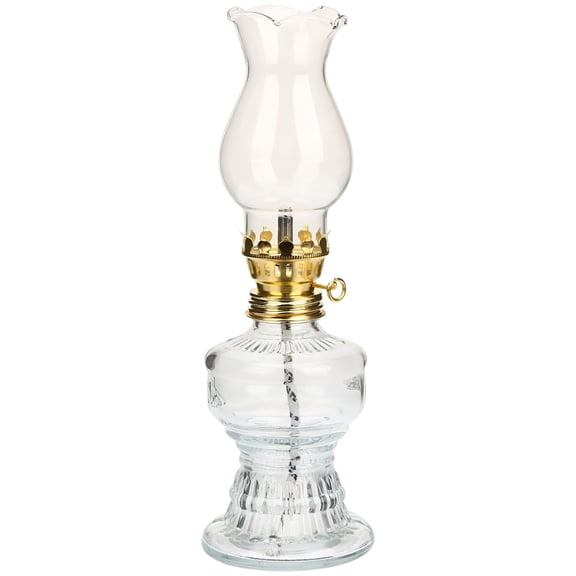 HIBIBUD Kerosene Lamp Oil Lamps for Indoor Use Large Chamber Lantern Night Antique Lanterns Glass