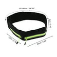 thumbnail image 2 of Unique Bargains 1 Pc Reflective Double Pocket Running Waist Pack for Hiking Gym Polyester Black, 2 of 4