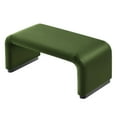 thumbnail image 5 of Koda Performance Velvet Waterfall Ottoman in Black Moss Green, 5 of 10