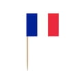 thumbnail image 2 of 50 Pack French Flag France Toothpick Flags, Cocktail Picks Mini Stick Cupcake Toppers Country Picks Party Decoration Celebration Cocktail Food Bar Cake Flags (French), 2 of 5
