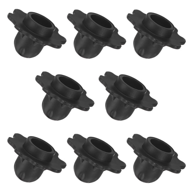 Uxcell 8-Pack Pie de Silla de Camping, 0.71"/ 18mm Diámetro de Tubo Cubiertas de Pierna Antideslizantes Reemplazo para Exteriores, Negro
