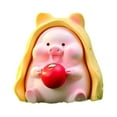 thumbnail image 2 of Sunjoy Tech Resin Garden Pig Figurine with Blanket Hand Painted Realistic Desktop Ornament Kawaii Cartoon Pig Micro Landscape Ornament Home Decoration, 2 of 8