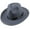 Gray, variant on Sun Visor Men Women Unisex Classic Hard Felt Western Cowboy Wide Brim Fedora Panama Hat Autumn Vintage Cap