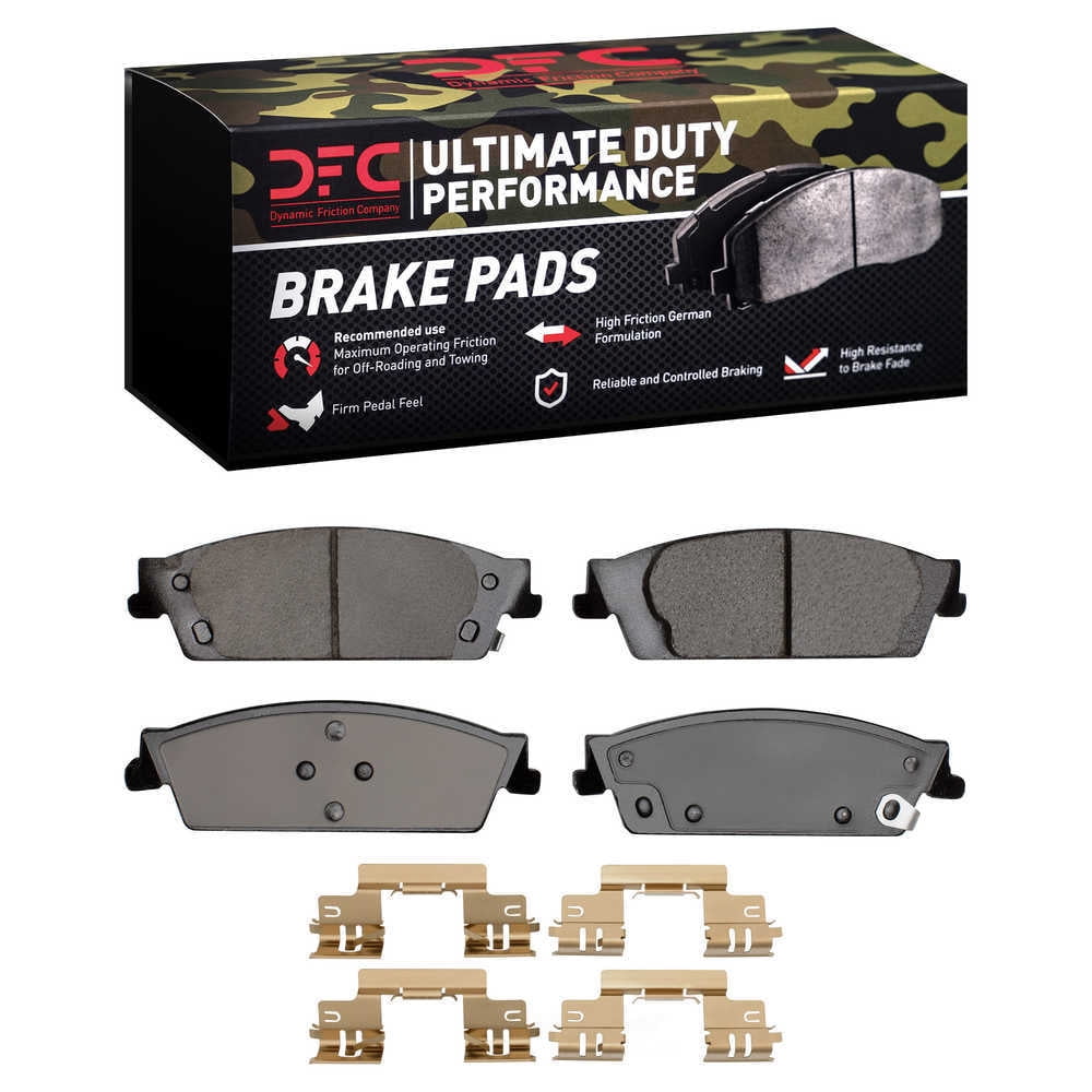 Dynamic Friction Company 1400-1194-12 DFC Ultimate Duty Performance Brake Pads and Hardware Kit