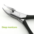 thumbnail image 4 of Nail Clippers Portable Professional Washable Anti-corrosive Nonslip Replacement Toenail Ingrown Trimmer Pedicure Caring Tool Black 1Pc, 4 of 8