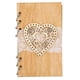 thumbnail image 1 of Libro De Mensajes De Boda De Madera Duradero, Libro De Invitados De Madera De Aspecto Atractivo, Para Aniversarios De Boda ANGGREK EC3115, 1 of 8