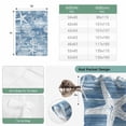 thumbnail image 6 of Haze Blue Coastal Balloon Curtains for Living Room/French Door, Summer Beach Nautical Starfish Coral Vintage Tie Up Curtains 63 Inch Length Energy Saving Kitchen Curtains Shades for Windows 42"x63", 6 of 8