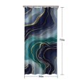 thumbnail image 5 of Blue Green Gold Marble Pattern Shower Curtain 36"x72" ,Bathroom Decorative Shower Curtains Set with 12 Hooks,Modern Waterproof Washable Shower Curtain, 5 of 6