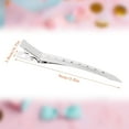 thumbnail image 2 of Duck Bill Hair Clips Set of 25, 3.5 Inch Metal Hair Clips for Women, Styling, Sectioning, Alligator Curl Hair Pins, Hair Jewelry for Hair Styling, Hair Coloring, Thick Thin Hair, Salon Bows, Silver, 2 of 5