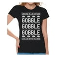 thumbnail image 1 of Awkward Styles Thanksgiving Shirt for Women Gobble Gobble Gobble T-Shirt Thanksgiving Gifts Ladies Shirt Festive Turkey Holiday T-shirt, 1 of 4
