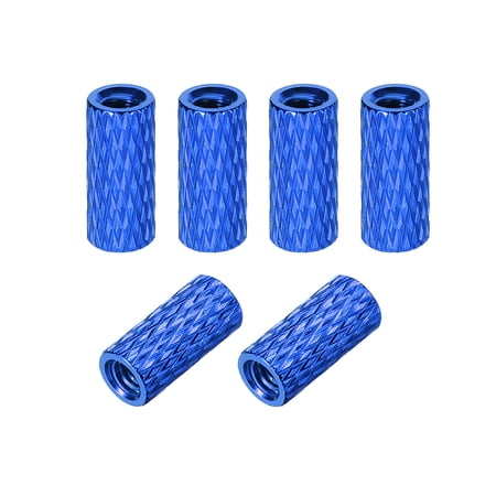 M3x10mm Aluminum Standoff with Mesh Texture Column Spacer for RC Airplane FPV Quadcopter CNC Blue 6PCS