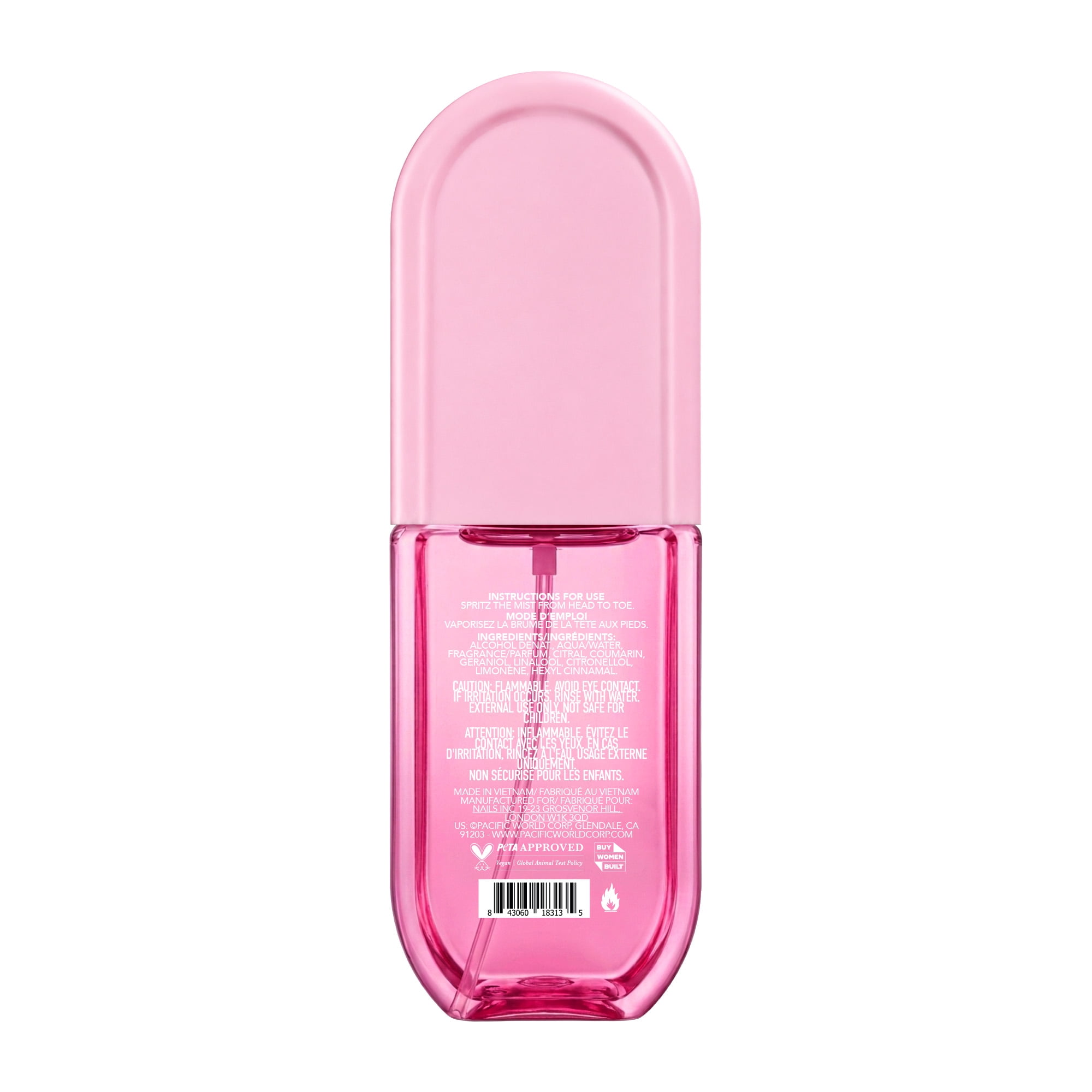 HOLLER Luxe Collective Inc. Miss Amour Rose & Vanilla Body Mist, 5.07 fl oz