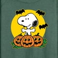thumbnail image 3 of Peanuts - Snoopy Pumpkin Patch - Women's Lightweight French Terry Long Sleeve Shirt, 3 of 6