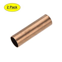 Uxcell 29mm OD 1mm Wall Thickness 100mm Length Copper Round Tube 2 Pack