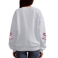 thumbnail image 5 of Duqingm Womens Halloween Sweatshirt Crewneck Cute Ghost Graphic Long Sleeve Fleece Pullover Sweatshits Oversized Fall Outfits,S, 5 of 6