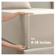 thumbnail image 4 of Split King Sheets for Adjustable Beds - 5 Piece Split King Sheets Set, Deep Pocket, Hotel Luxury, Extra Soft, Breathable and Cooling, Beige Cream Split King Bed Sheets, 4 of 9