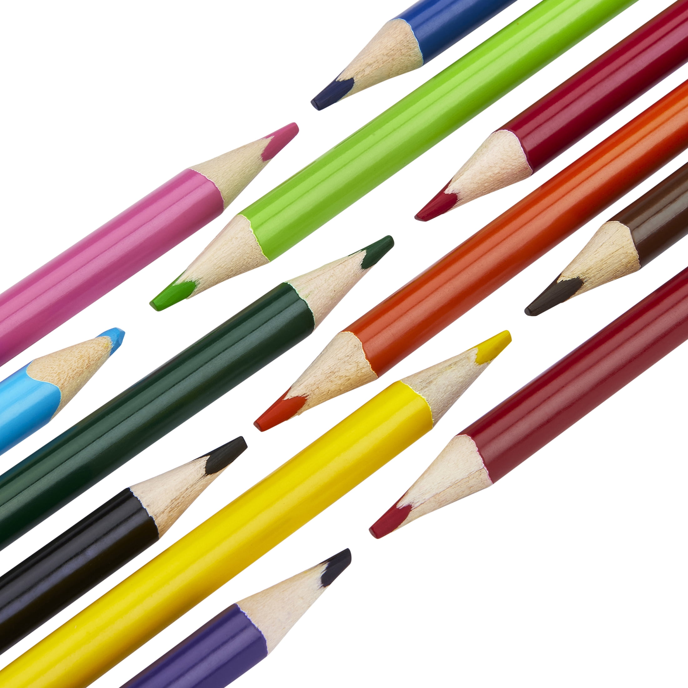 Cra-Z-Art Triangular Colored Pencils, 12 Vibrant Colors, Classroom Supplies, Ages 3 and up
