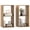 Yellow, variant on Gymax 2PCS 2-Cube Bookcase w/ Anti-tip Kit 2-Tier Open Back Bookshelf for Bedroom Brown