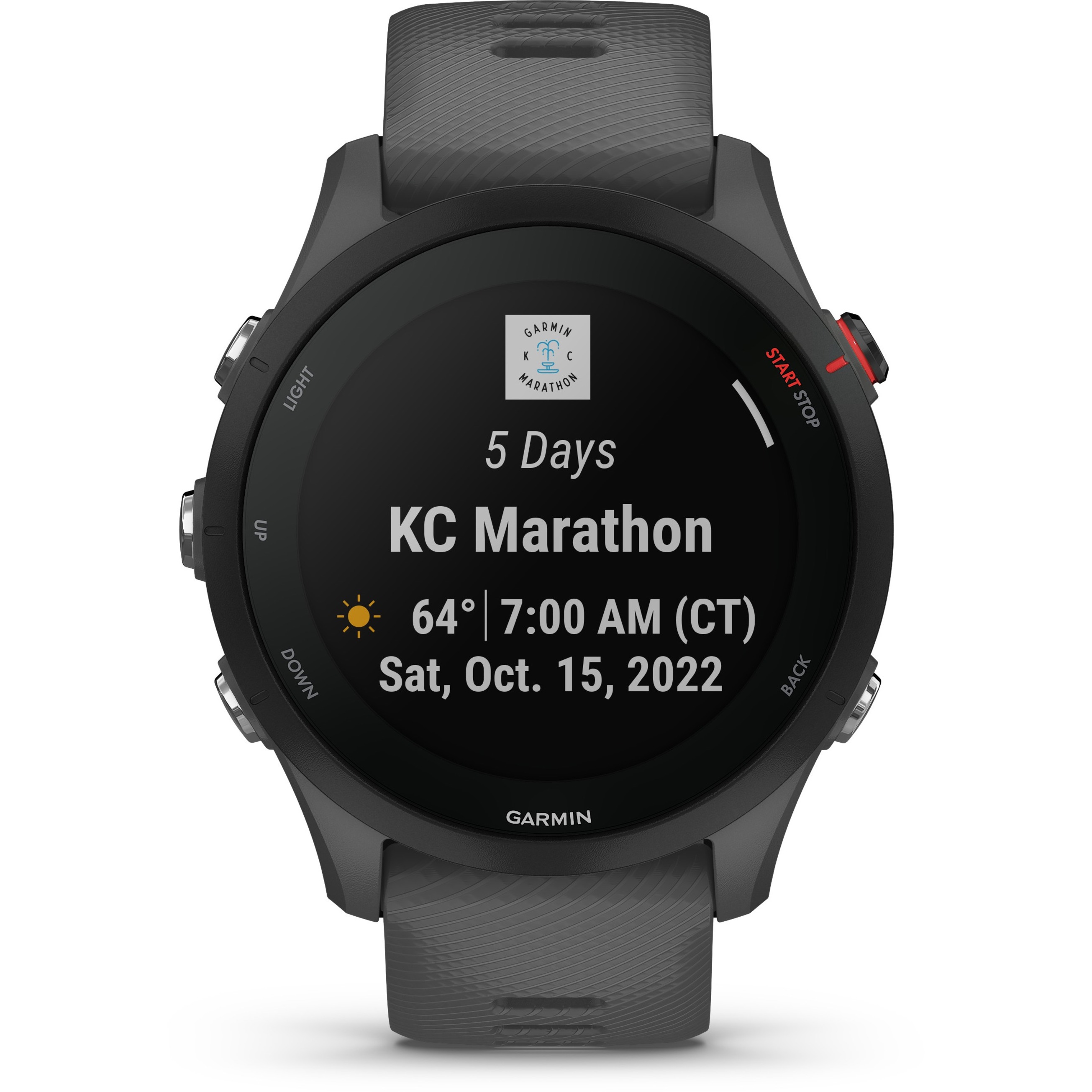 GARMIN Forerunner 255 GPS Smart Watch, 4GB, Slate Gray