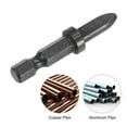 thumbnail image 3 of Uxcell 1/4" Swaging Tool Drill 1/4" Hex Handle for Copper Aluminum Pipe 2Pack, 3 of 5