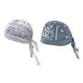 thumbnail image 1 of Forro para casco, hip hop, de secado rápido, sombreros piratas, bandanas, gorros, pañuelos para la cabeza Blanco Gris Oscuro, 1 of 7