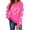 Hot Pink, variant on Women's Valentine's Day Sweatshirt Oversized Love Heart Long Sleeve Crew Neck Pullover Tops Spring Fall Winter