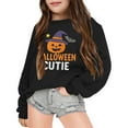 thumbnail image 3 of Aihuaihua Halloween Girls Hoodies Pumpkin Print Long Sleeve Pullover Sweatshirts for Kids Casual Fall Winter Tops Cozy and Comfortable Style 7-8 Years, 3 of 3