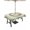 LightGreen, variant on Outdoor Tablecloths with Umbrella Hole & Zipper, Spring Botanical Tablecloth Rectangle 60x84 Inch, Garden Birds Floral Leaves Gray Plaid Waterproof Table Cloth, Patio/Pool/Picnic Table Covers