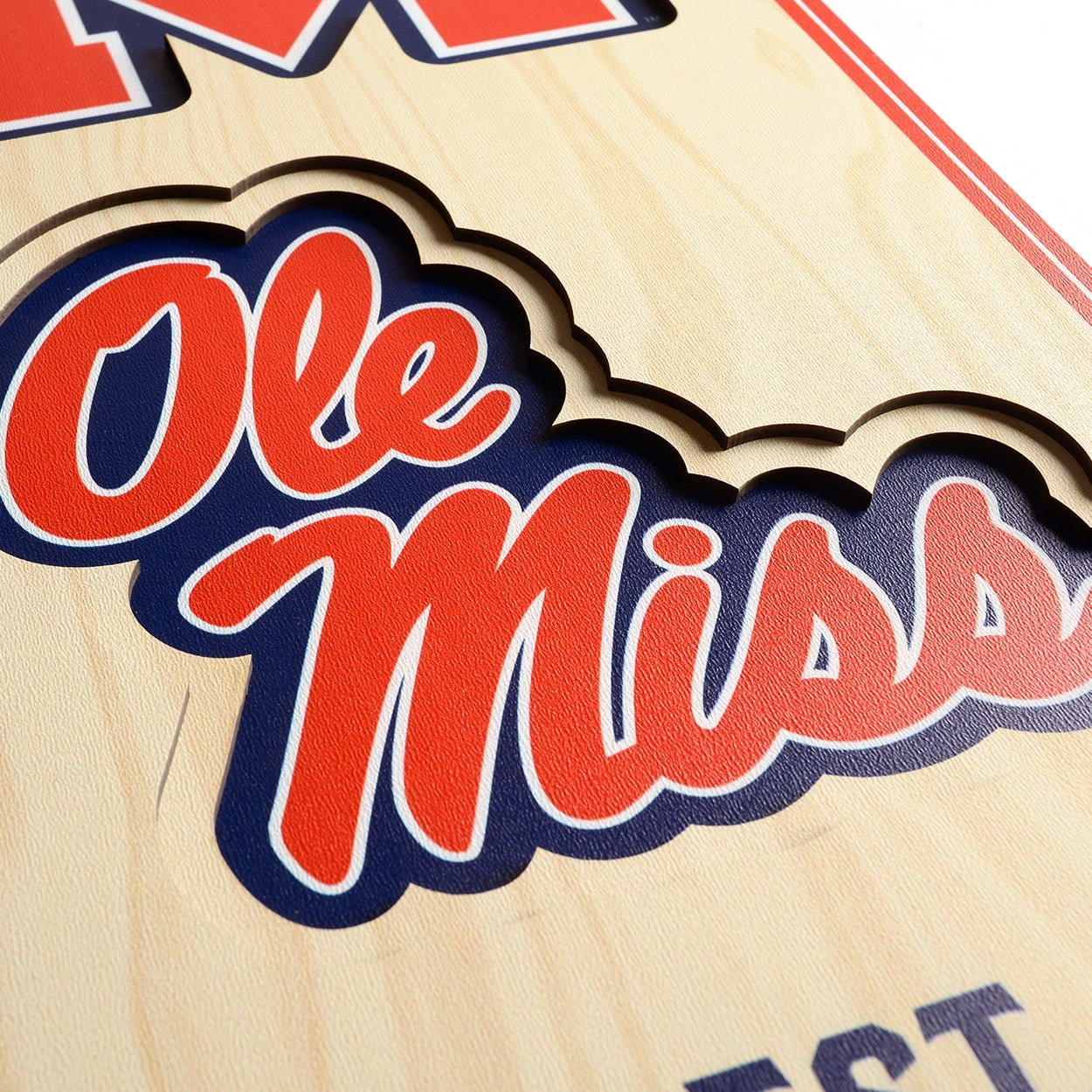 YouTheFan NCAA Mississippi Rebels 8x32 Stadium View Banner