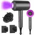 thumbnail image 1 of Hair Dryer, 4-In-1 Professional Hairdryer 2000 W Hairdryer With Wind Speed Setting, 2 Flat Attachments And 1 Volume Attachment, Warm And Cool Wind, Small And Not Heavy, 1 of 7