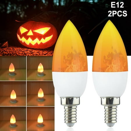 

EIMELI 2Pack E12 LED Flame Effect Light Bulbs - 3 Modes with Upside Down Effect - Flickering Candelabra Light Bulbs for Indoor/Outdoor/Hotel/Party/Bar Decor