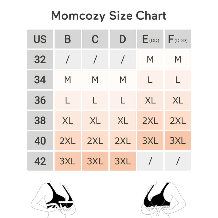 Momcozy Seamless Bra for Women, EB007 Comfort Soft Support Bra, Wireless  Full-Coverage Everyday Bra Invisible Bralette at  Women's Clothing  store