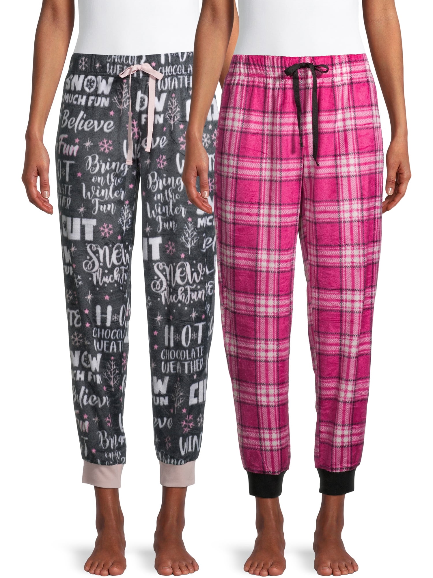 Secret Treasures Women's and Women's Plus Size Cuffed Pajama Pants - Walmart.com
