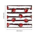 thumbnail image 3 of Sikiie Ladybugs on Black and White Striped1 tapestry wall hanging home decor for bedrooms, living rooms, dorms 60x51in, 3 of 6