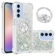 thumbnail image 1 of Funda para Samsung Galaxy A25 5G con Brillo Líquido Flotante, Purpurina, Parachoques y Anillo Giratorio Soporte, 1 of 5