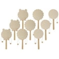 thumbnail image 1 of 3 juegos de sonajero de madera de dibujos animados, juguetes para bebés, artesanía de madera, pintura DIY, educación temprana, 1 of 12