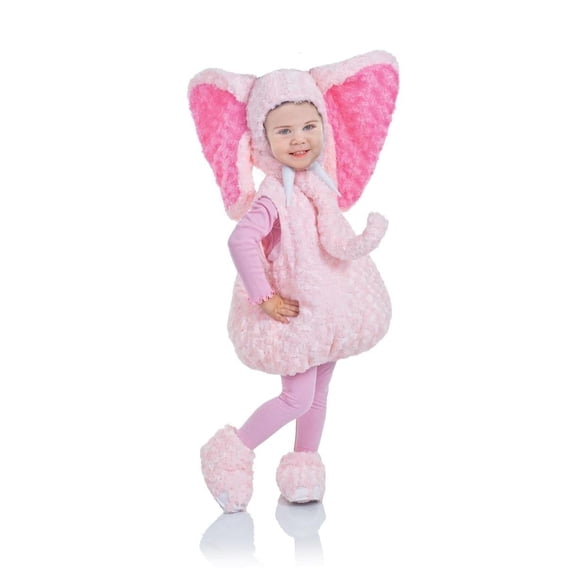 Underwraps Belly Babies Pink Elephant Costume Toddler M 18-24 Months Unisex