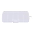 thumbnail image 4 of 10 Grid Plastic Jewelry Removable Plastic Jewelry Box 10 Storage Box Beads Earring Container White, 4 of 9