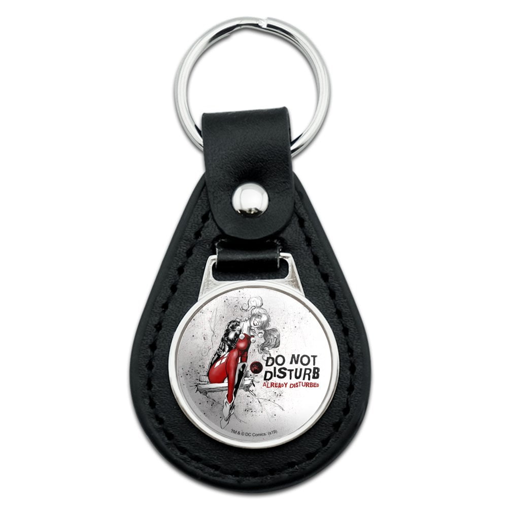 Black Leather Harley Quinn Already Disturbed Keychain - Walmart.com