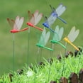 TenKen Clearance Realistic Outdoor Artificial Flowers 12Pcs Dragonfly