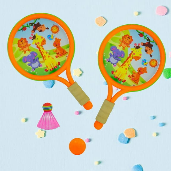 Badminton Rackets for Kids Tennis Rackets Balls Set EVA 1 Set 15.7X9.4X1.4in